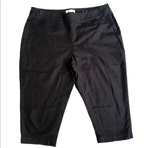 Coldwater Creek Black Capris